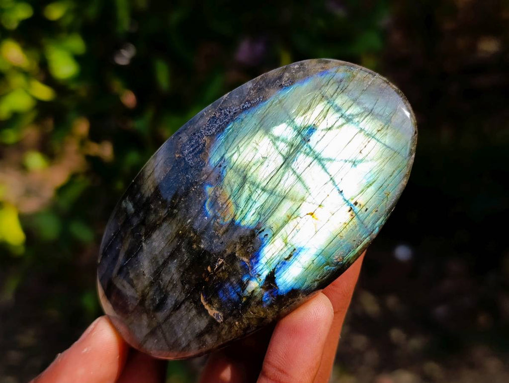 Polished Labradorite Palm Stones x 8 From Tulear, Madagascar - Toprock Gemstones and Minerals 