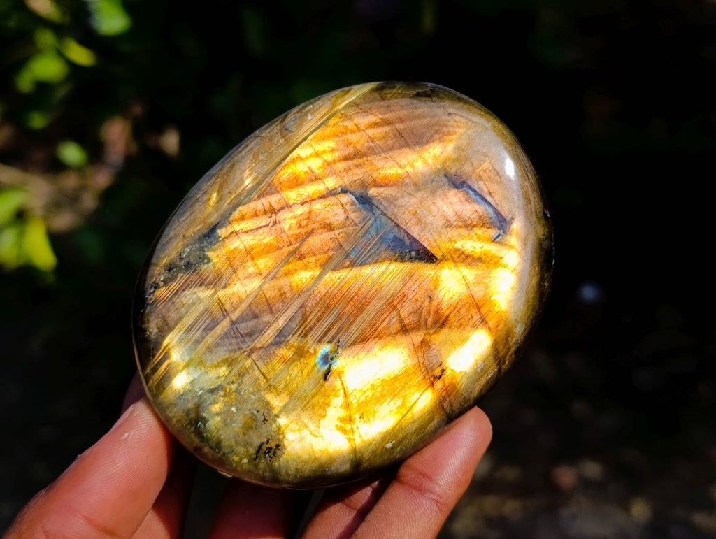 Polished Labradorite Palm Stones x 8 From Tulear, Madagascar - Toprock Gemstones and Minerals 