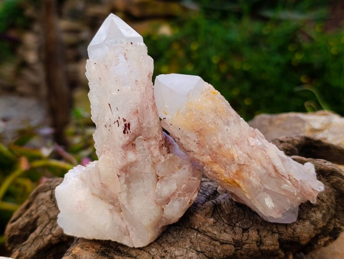 Natural Quartz Clusters x 24 From Madagascar - Toprock Gemstones and Minerals 