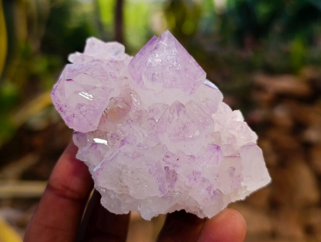Natural Amethyst Spirit Quartz Clusters x 12 From Boekenhouthoek, South Africa - Toprock Gemstones and Minerals 