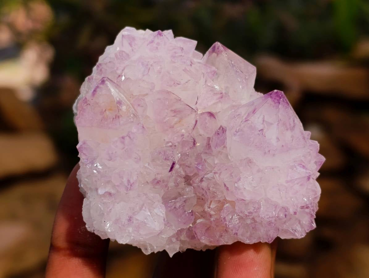 Natural Amethyst Spirit Quartz Clusters x 12 From Boekenhouthoek, South Africa - Toprock Gemstones and Minerals 
