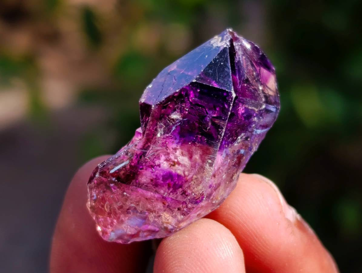 Natural Window Amethyst Crystals x 35 From Chiredzi, Zimbabwe - Toprock Gemstones and Minerals 