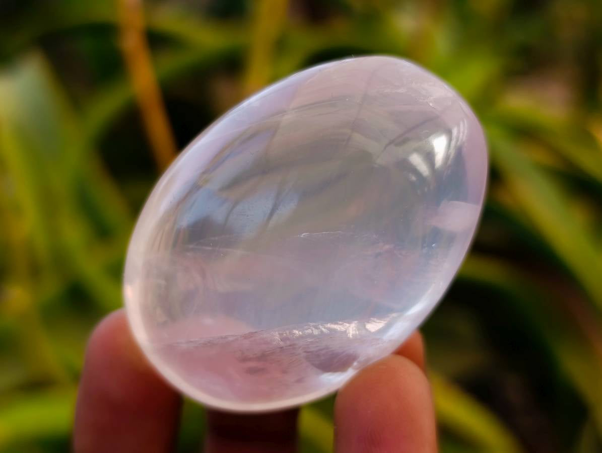 Polished Rose Quartz Palm Stones x 20 From Madagascar - Toprock Gemstones and Minerals 