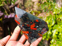 Polished Bloodstone Points x 3 From Swaziland - Toprock Gemstones and Minerals 