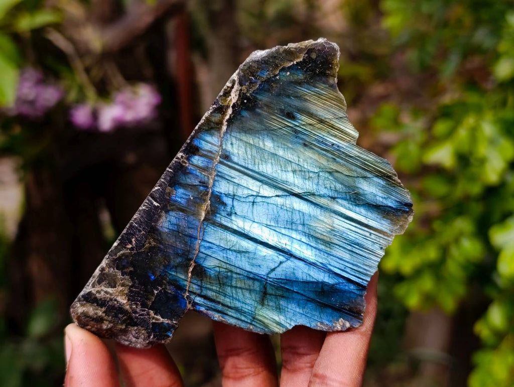 Polished Labradorite On Side Polished x 6 From Tulear, Madagascar - Toprock Gemstones and Minerals 