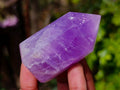 Polished Chevron Amethyst Points x 12 From Zambia - Toprock Gemstones and Minerals 