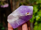 Polished Chevron Amethyst Points x 12 From Zambia - Toprock Gemstones and Minerals 