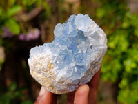 Natural Blue Celestite Crystal Specimens x 3 From Sakoany, Madagascar - Toprock Gemstones and Minerals 