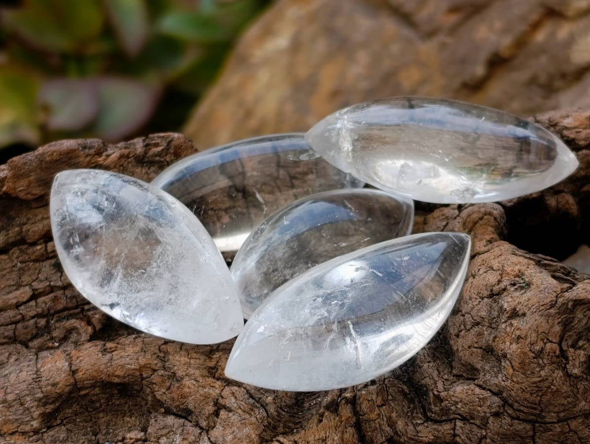 Polished Clear Quartz Crystal, Angel Tears x 35 From Madagascar - Toprock Gemstones and Minerals 