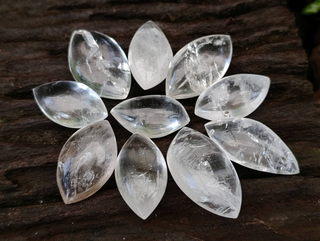 Polished Clear Quartz Crystal, Angel Tears x 35 From Madagascar - Toprock Gemstones and Minerals 