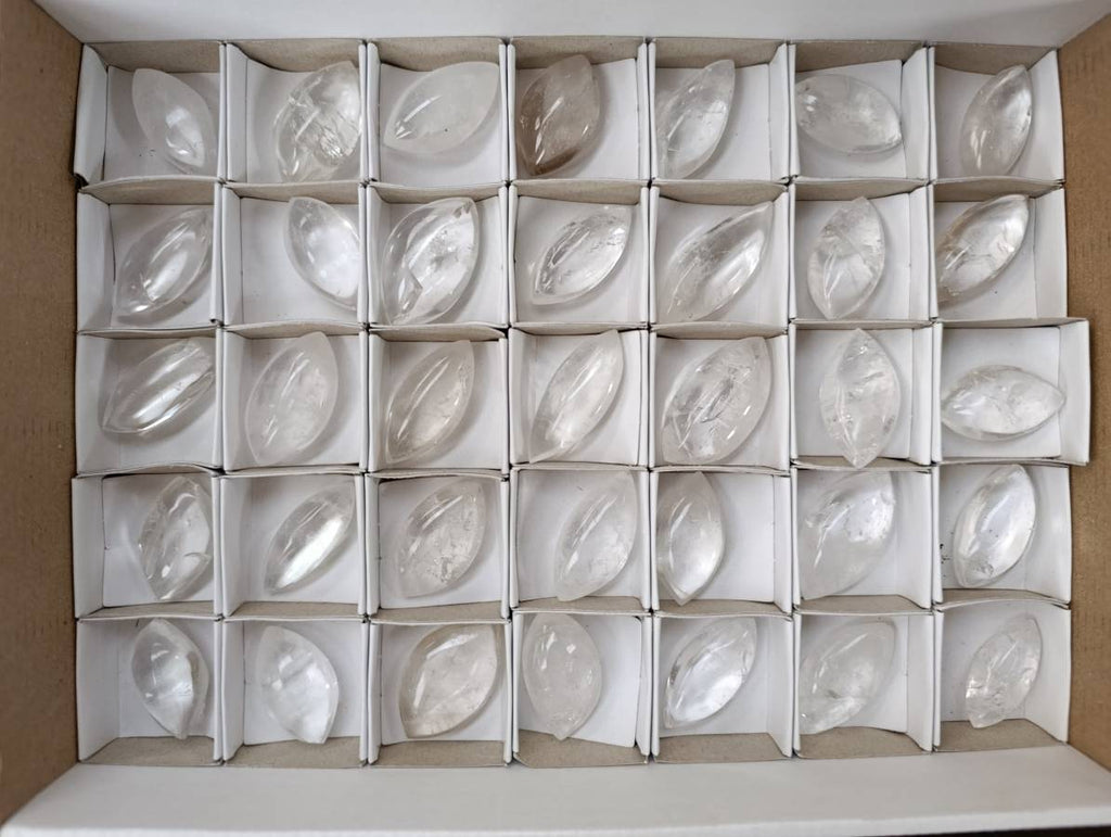 Polished Clear Quartz Crystal, Angel Tears x 35 From Madagascar - Toprock Gemstones and Minerals 