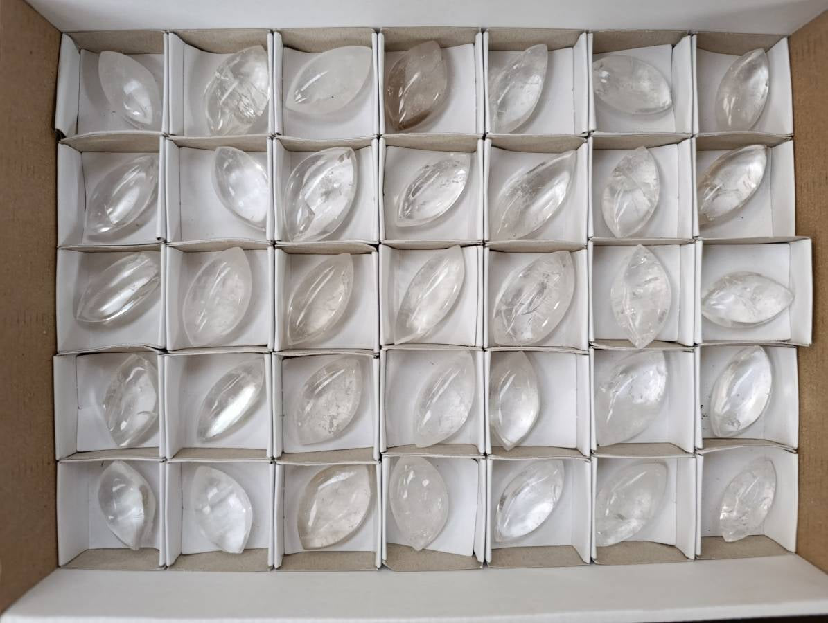 Polished Clear Quartz Crystal, Angel Tears x 35 From Madagascar - Toprock Gemstones and Minerals 