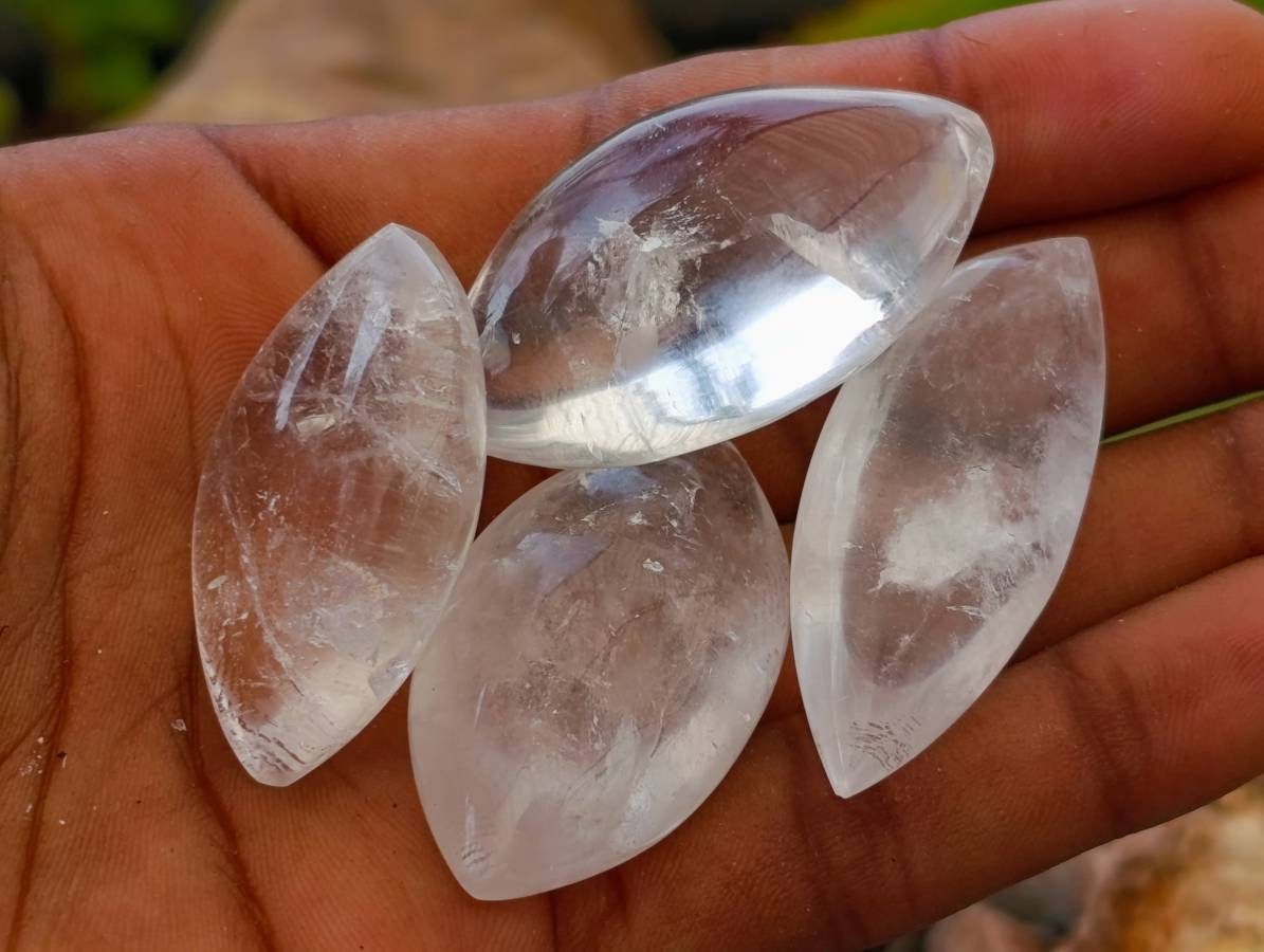 Polished Clear Quartz Crystal, Angel Tears x 35 From Madagascar - Toprock Gemstones and Minerals 
