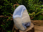 Polished Blue Lace Agate Standing Free Form x 1 From Nsanje, Malawi - Toprock Gemstones and Minerals 