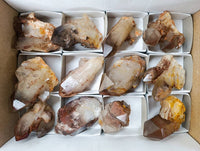 Natural Red Hematoid Quartz Crystals x 12 From Karoi, Zimbabwe - Toprock Gemstones and Minerals 