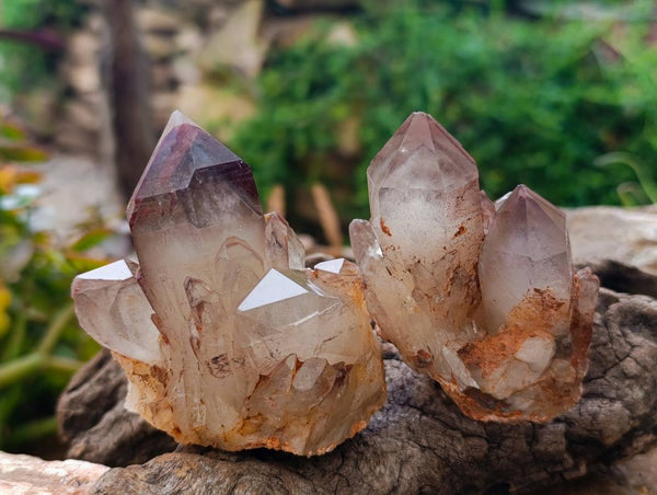 Natural Red Hematoid Quartz Crystals x 12 From Karoi, Zimbabwe - Toprock Gemstones and Minerals 