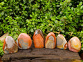 Polished Polychrome Jasper Standing Free Forms x 6 From NW Coast, Madagascar - Toprock Gemstones and Minerals 
