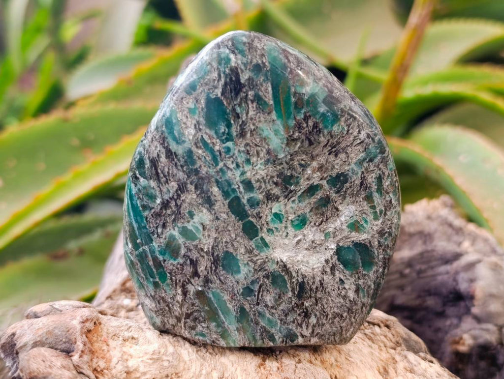 Polished Emerald Mica 'Mutokolite' Standing Free Forms x 2 From Mutoko, Zimbabwe - Toprock Gemstones and Minerals 