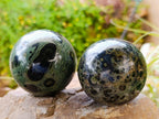 Polished Stromatolite Spheres x 6 From Katsepy, Madagascar - Toprock Gemstones and Minerals 