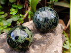 Polished Stromatolite Spheres x 6 From Katsepy, Madagascar - Toprock Gemstones and Minerals 