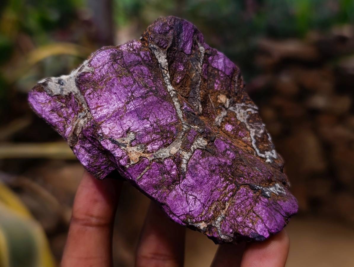 Natural Metallic Purpurite Specimens x 6 From Erongo, Namibia - Toprock Gemstones and Minerals 