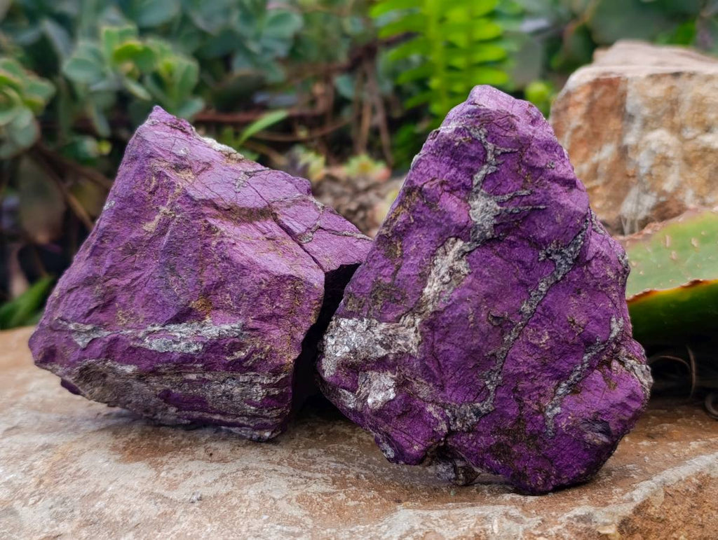 Natural Metallic Purpurite Specimens x 6 From Erongo, Namibia - Toprock Gemstones and Minerals 