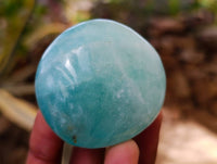 Polished Green Fluorite Palm Stones x 20 From Madagascar - Toprock Gemstones and Minerals 
