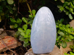 Polished Blue Calcite Standing Free Forms x 2 From Madagascar - Toprock Gemstones and Minerals 