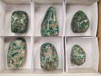Polished Emerald Mica 'Mutokolite' Standing Free Forms x 6 From Mutoko, Zimbabwe - Toprock Gemstones and Minerals 