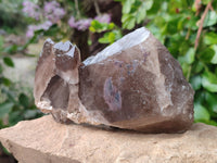 Natural Smokey Window Quartz Crystals x 2 From Malawi - Toprock Gemstones and Minerals 