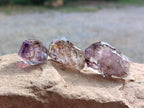 Natural Window Amethyst Crystals x 20 From Chiredzi, Zimbabwe - Toprock Gemstones and Minerals 