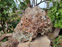 Natural Fluorescent Hyalite Opal On Smokey Quartz And Black Tourmaline Specimen x 1 From Erongo, Namibia - Toprock Gemstones and Minerals 