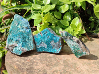 Natural Drusy Coated Chrysocolla Specimens x 6 From Likasi Mine, Congo - Toprock Gemstones and Minerals 