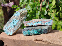 Natural Drusy Coated Chrysocolla Specimens x 6 From Likasi Mine, Congo - Toprock Gemstones and Minerals 