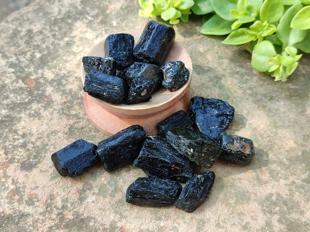 Natural Alluvial Schorl Black Tourmaline Crystals x 1.58 Kg Lot From Zimbabwe - Toprock Gemstones and Minerals 