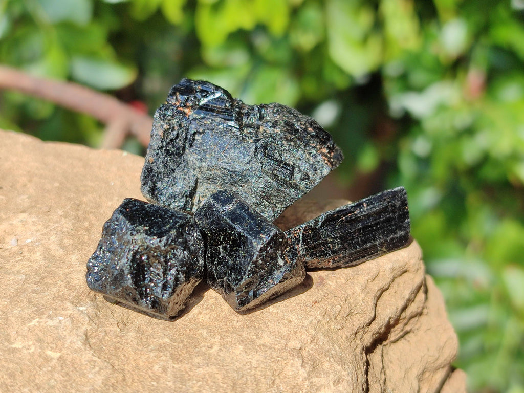 Natural Alluvial Schorl Black Tourmaline Crystals x 1.58 Kg Lot From Zimbabwe - Toprock Gemstones and Minerals 