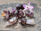 Natural Window Amethyst Crystals x 6 From Chiredzi, Zimbabwe - Toprock Gemstones and Minerals 