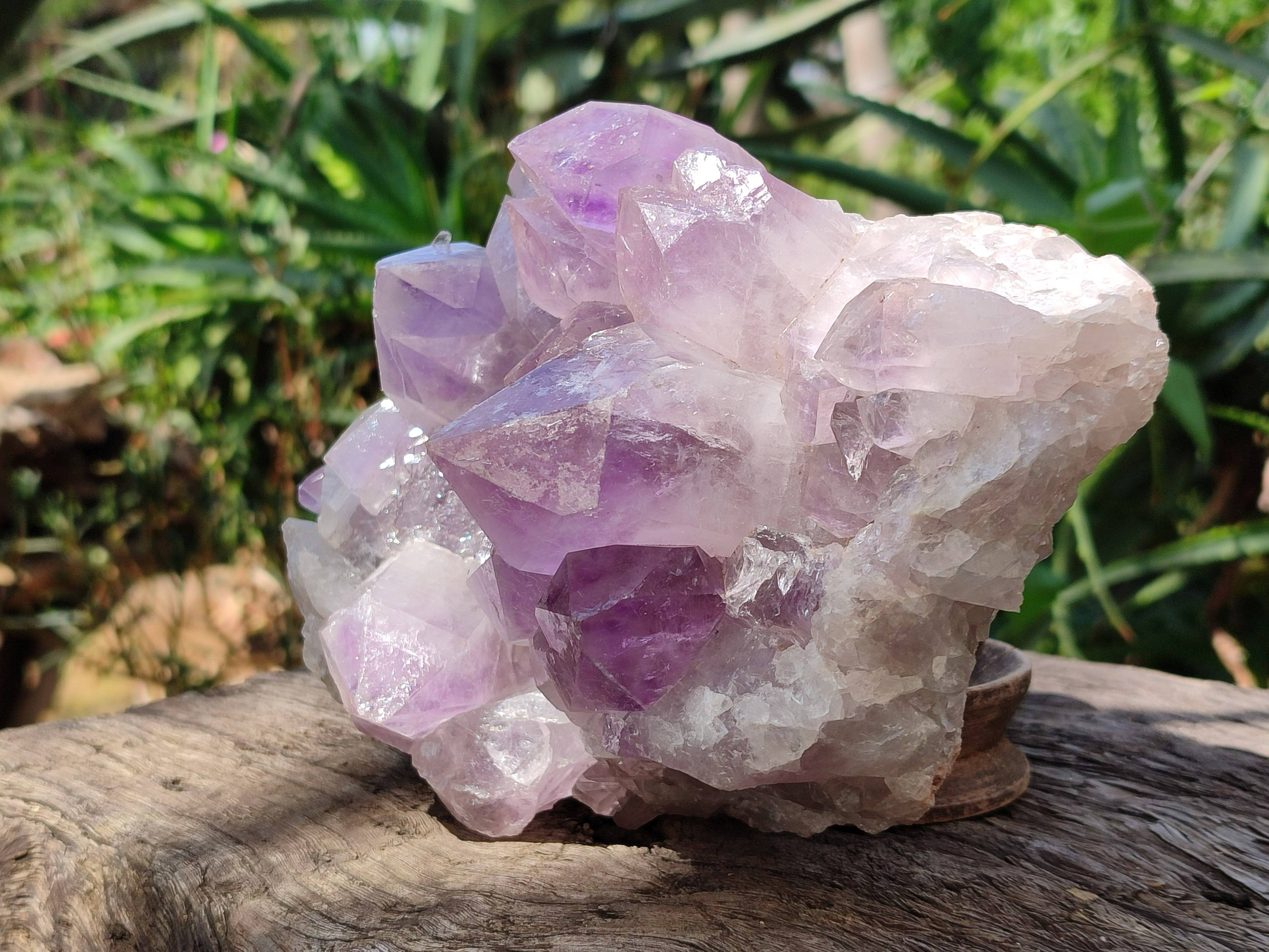 Natural Jacaranda Amethyst Quartz Crystals x 1 From Mumbwa, Zambia - Toprock Gemstones and Minerals 