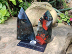 Polished Bloodstone Points x 3 From Swaziland - Toprock Gemstones and Minerals 
