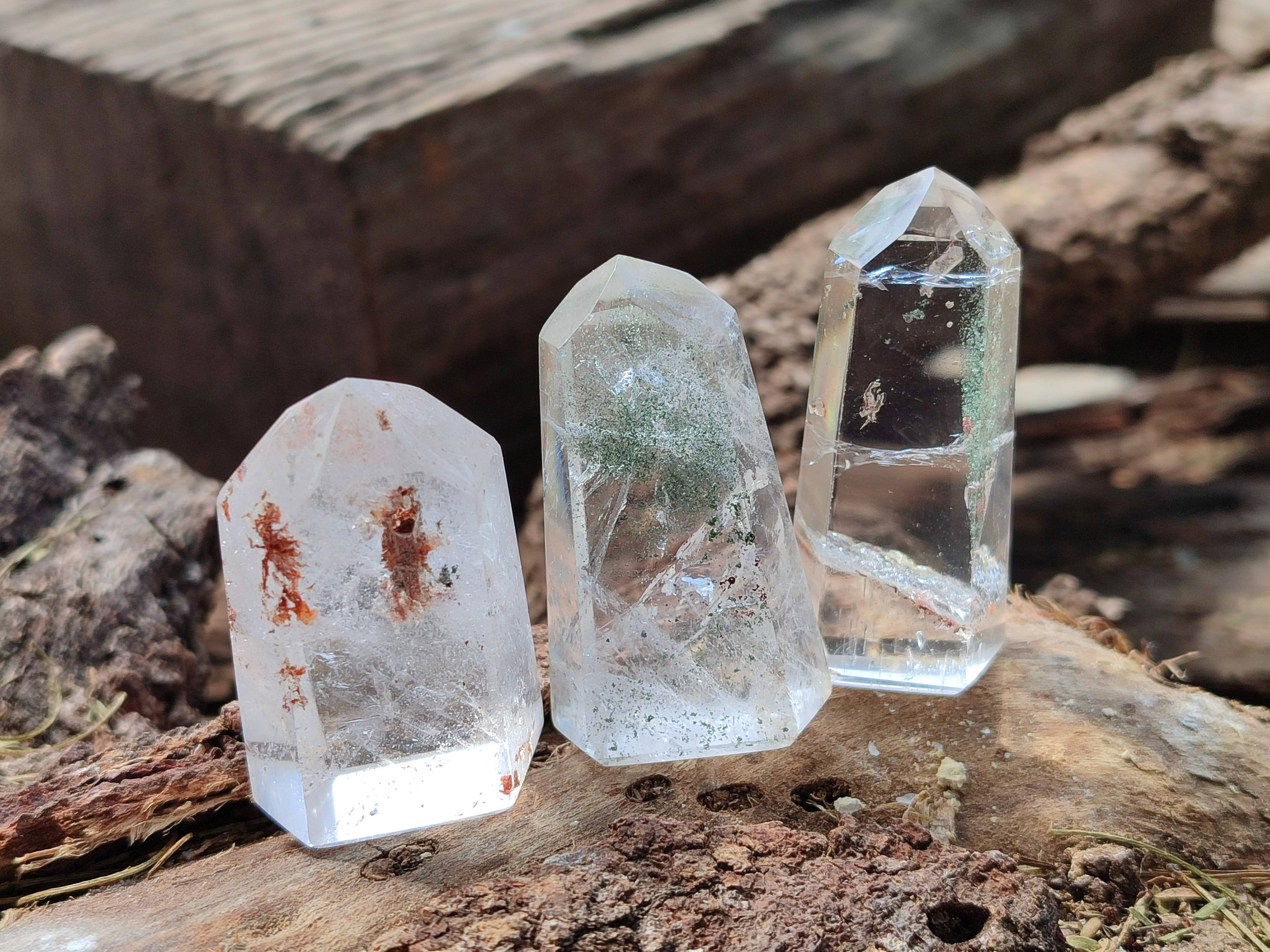 Polished Clear Quartz Crystals x 14 From Madagascar - Toprock Gemstones and Minerals 
