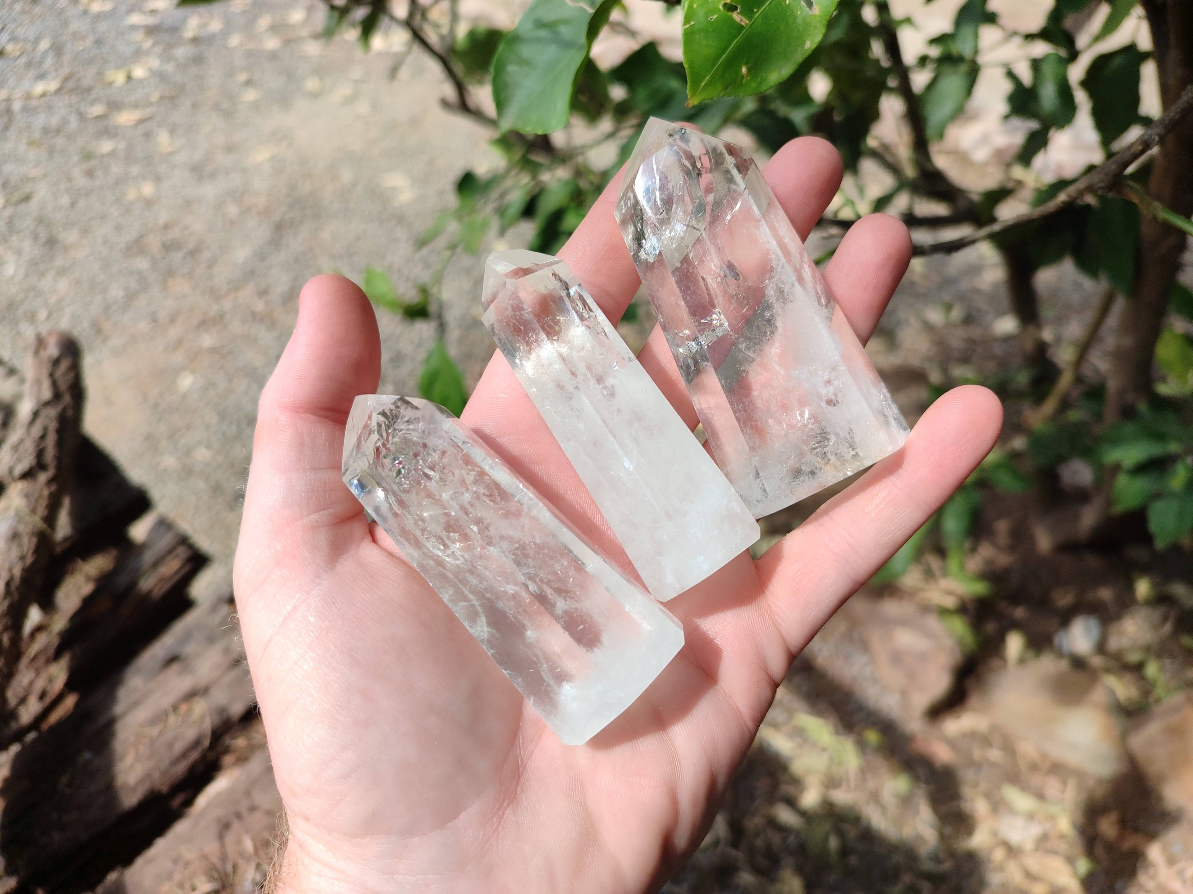 Polished Clear Quartz Crystals x 14 From Madagascar - Toprock Gemstones and Minerals 