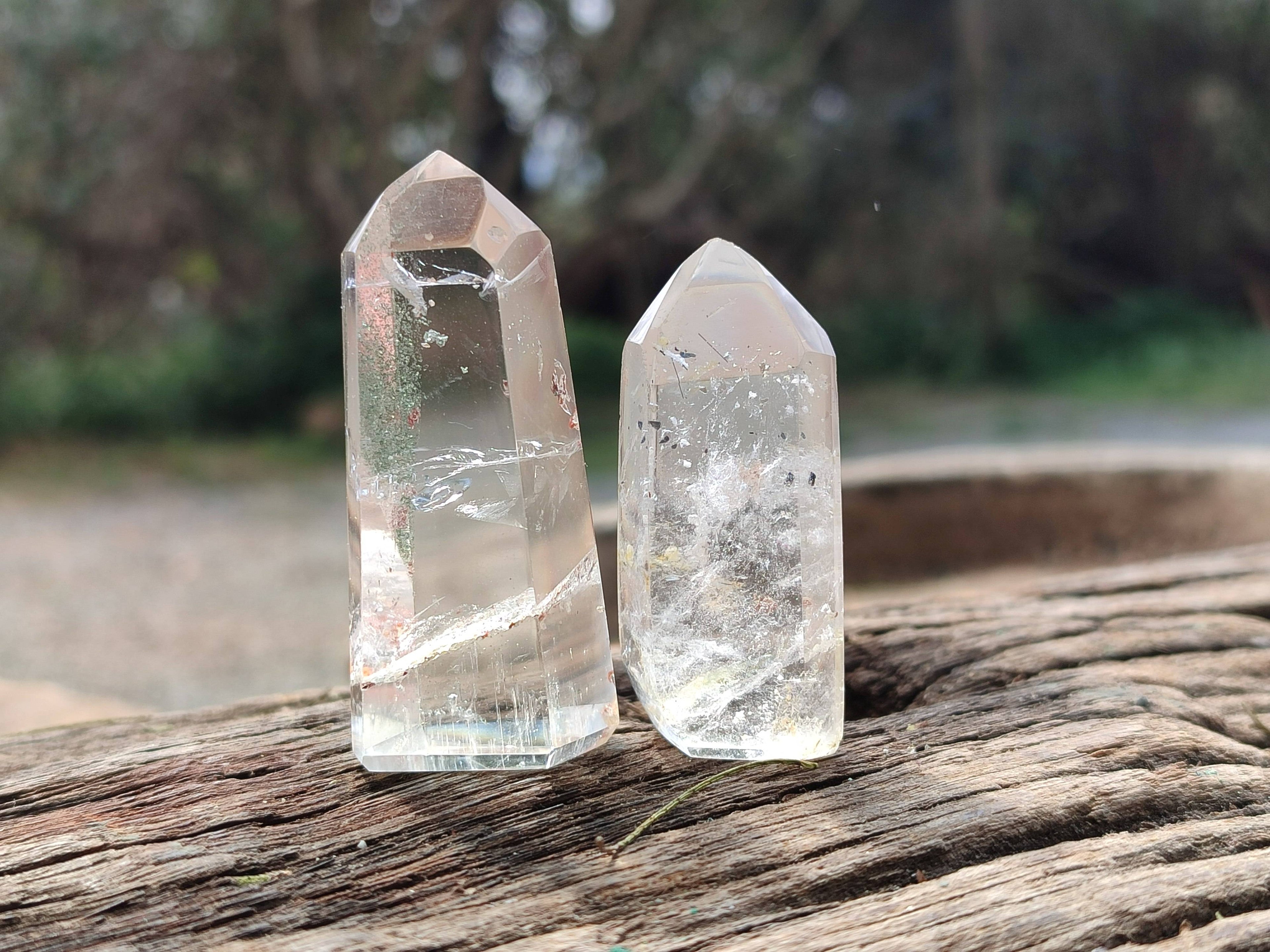 Polished Clear Quartz Crystals x 14 From Madagascar - Toprock Gemstones and Minerals 