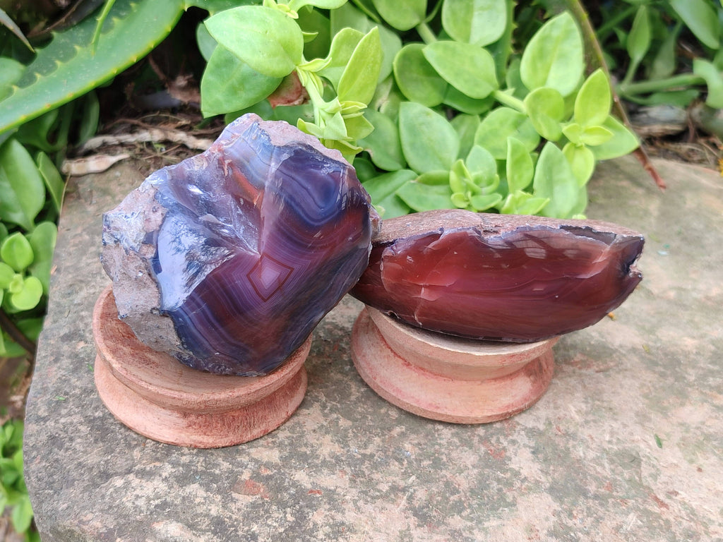 Polished Red Sashe River Agate Nodules x 12 From Sashe River, Zimbabwe - Toprock Gemstones and Minerals 