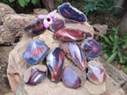 Polished Red Sashe River Agate Nodules x 12 From Sashe River, Zimbabwe - Toprock Gemstones and Minerals 