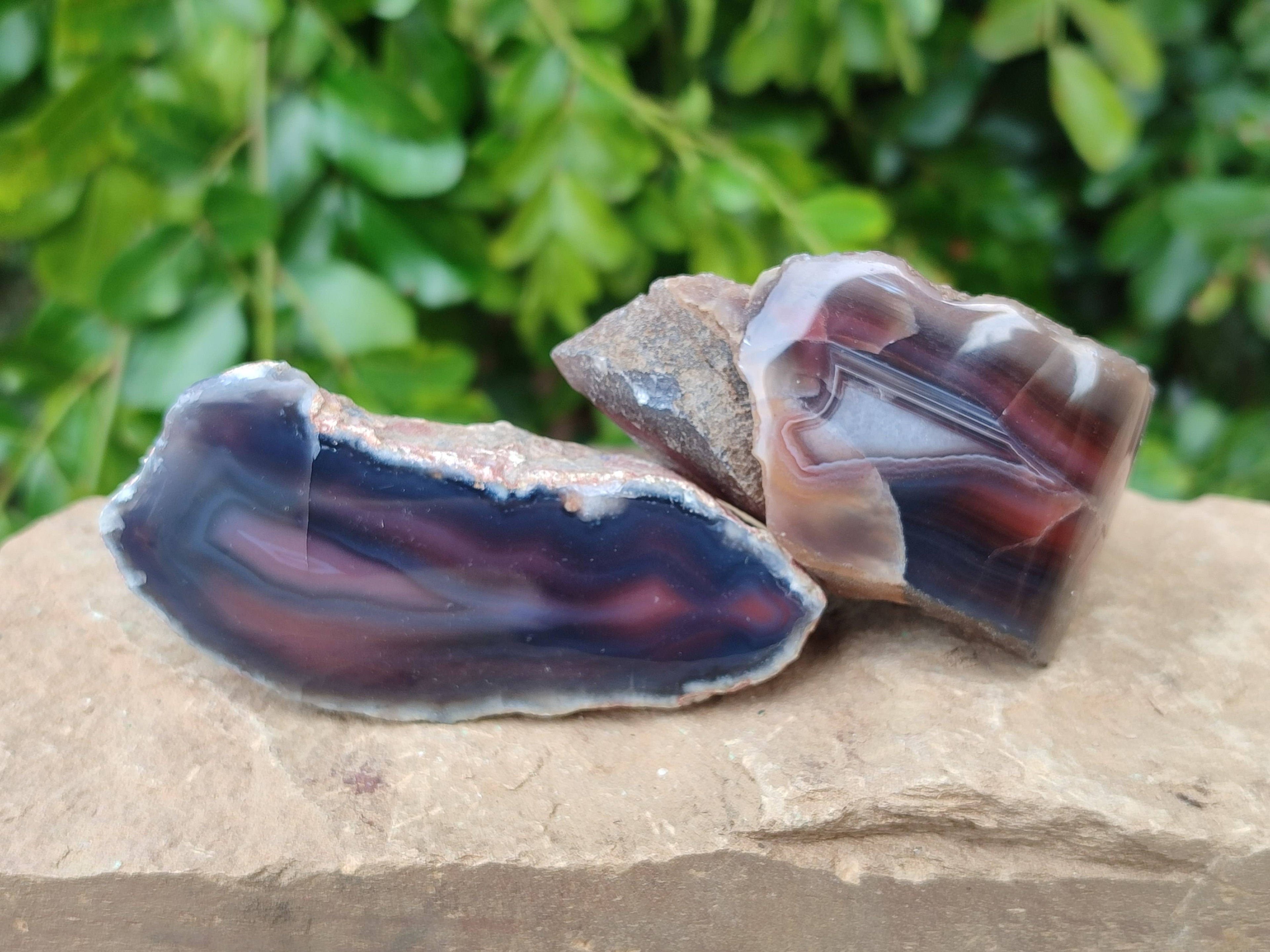 Polished Red Sashe River Agate Nodules x 12 From Sashe River, Zimbabwe - Toprock Gemstones and Minerals 