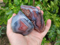 Polished Red Sashe River Agate Nodules x 12 From Sashe River, Zimbabwe - Toprock Gemstones and Minerals 