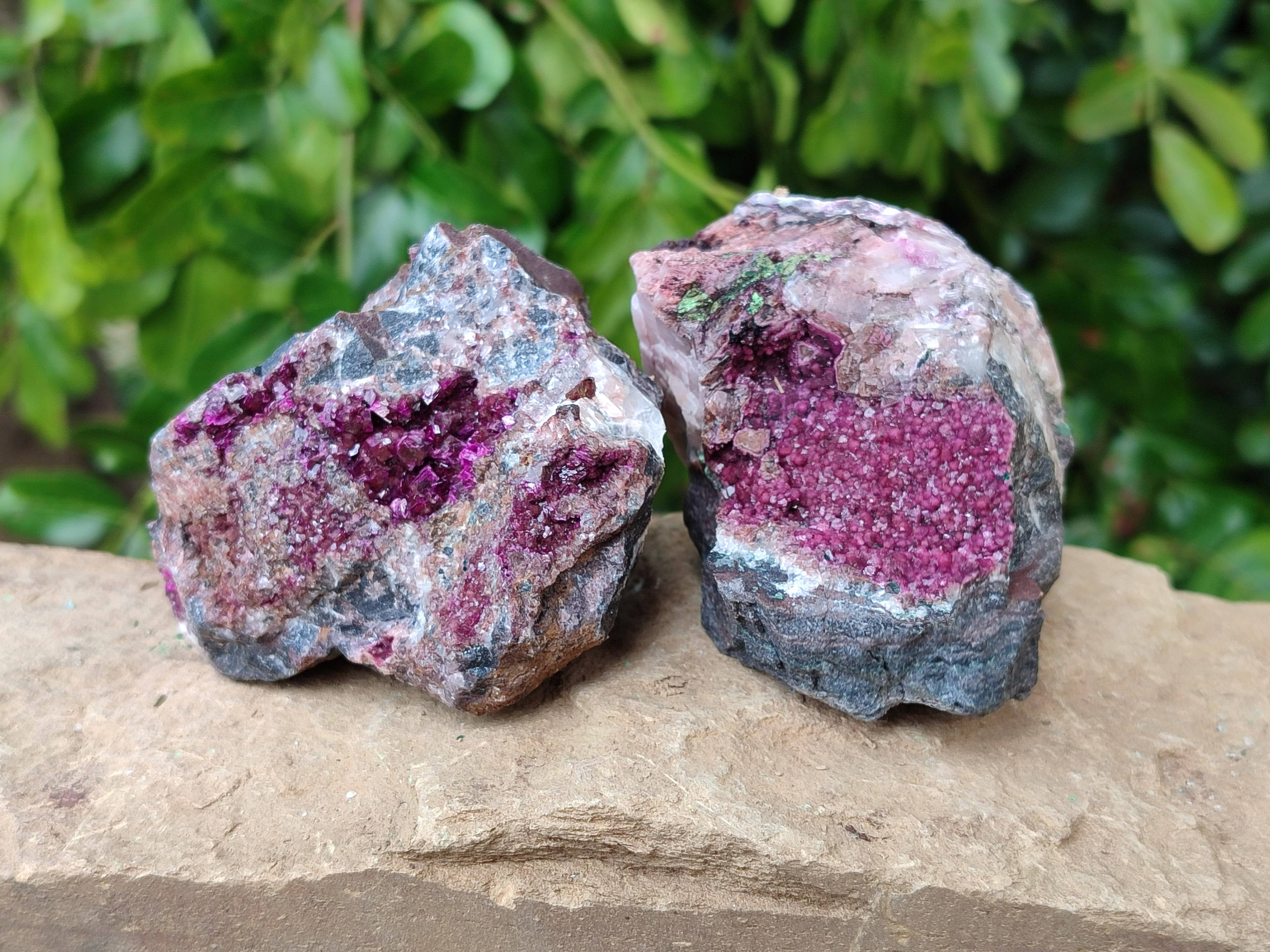 Natural Salrose Cobaltion Dolomite Specimens x 6 From Kakanda, Congo - Toprock Gemstones and Minerals 