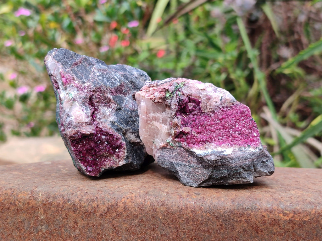 Natural Salrose Cobaltion Dolomite Specimens x 6 From Kakanda, Congo - Toprock Gemstones and Minerals 