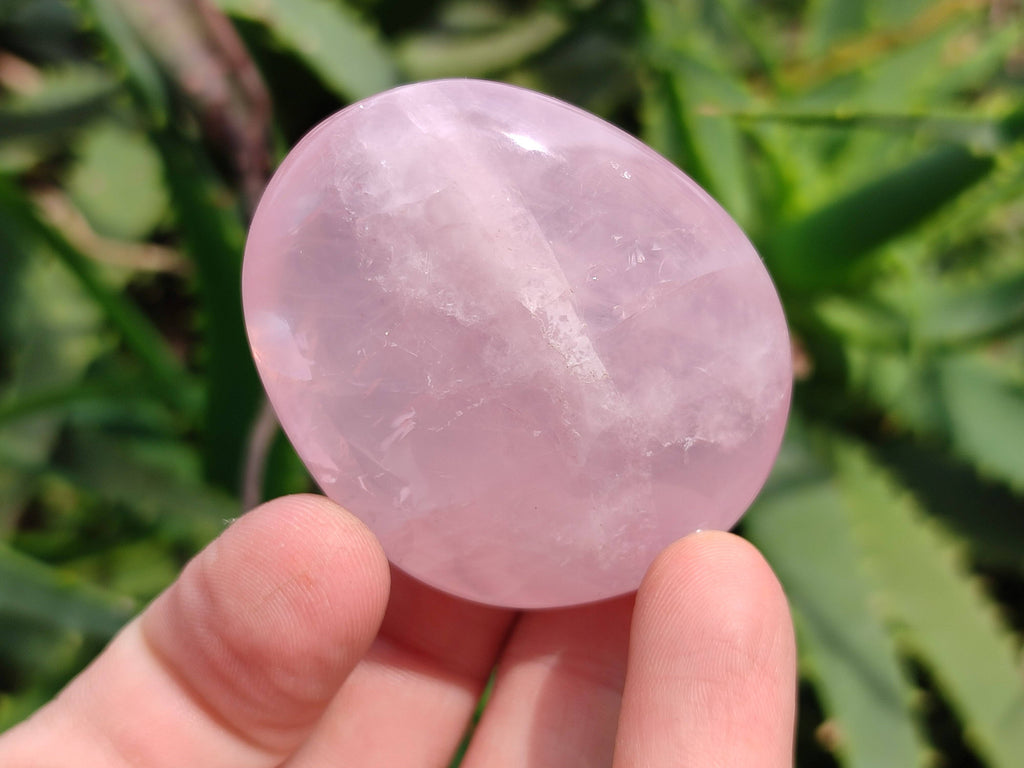 Polished Rose Quartz Palm Stones x 20 From Madagascar - Toprock Gemstones and Minerals 