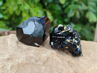 Natural Schorl Black Tourmaline Specimens x 12 From Erongo, Namibia - Toprock Gemstones and Minerals 